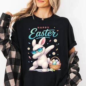 Happy Easter Bunny Dab T-Shirts, Easter Eggs, Cute Rabbit, Spring T Shirts